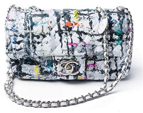 chanel graffiti flap bag|chanel graffiti suits.